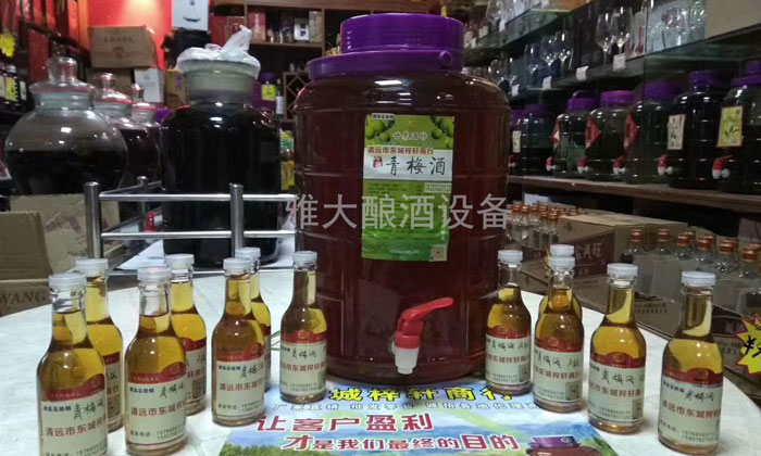 用雅大制酒設備釀造的青梅酒成功進駐清遠 用雅大制酒設備釀造的青梅酒成功進駐清遠